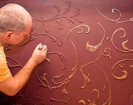 Узоры из шпатлевки