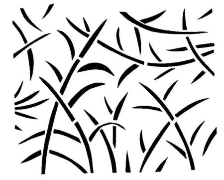 Трафарет камыша для покраски