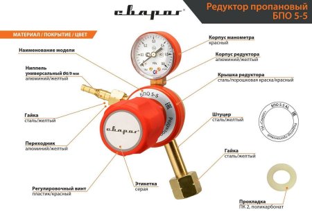 Редуктор пропановый БПО-5al