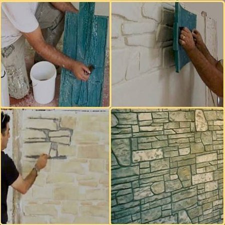 Кирпичики из штукатурки своими