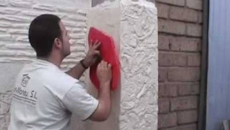 Трафарет кирпичной стены из штукатурки своими руками (48 фото)
