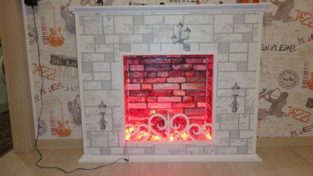 Решетка для декоративного камина из картона