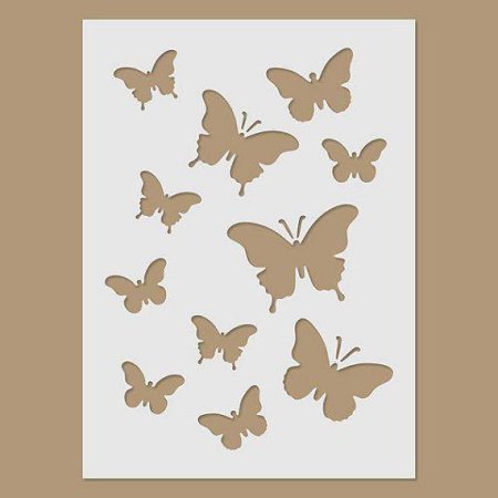 Трафарет бабочки для покраски стен