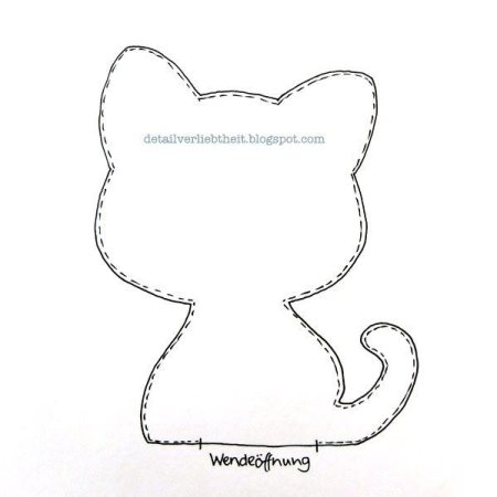 Мягкая игрушка кот Саймон выкройка