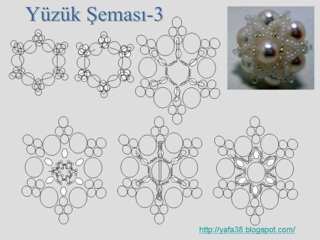 Фуллерен из бисера и бусин схемы