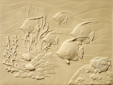 Коралловый риф барельеф