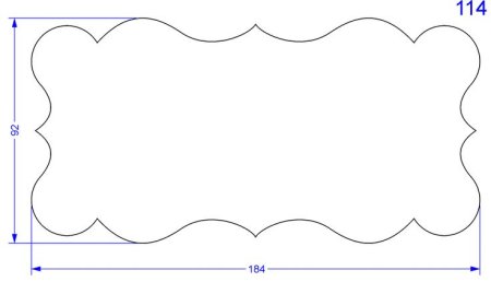 Рамка для пряника трафарет