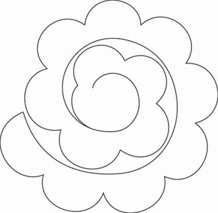 Цветы трафарет для вырезания
