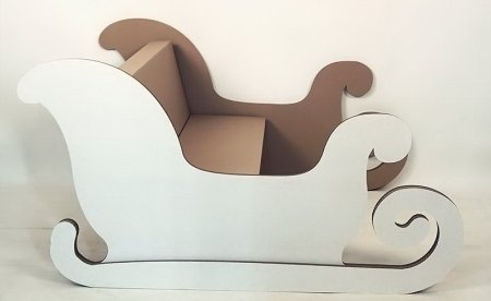 Сани из картона