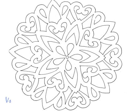 Ажурная салфетка бумажная рисунок