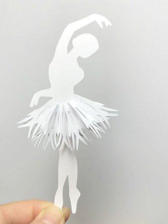 Поделка балерина из бумаги