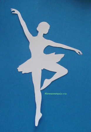 Балерина фигурка из бумаги