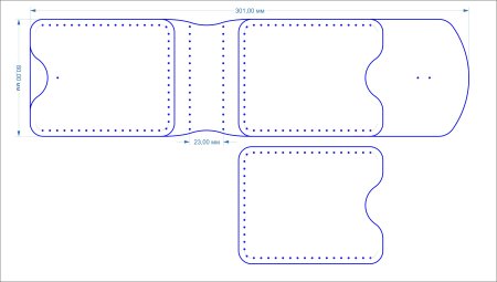 Зажим для купюр из кожи выкройка