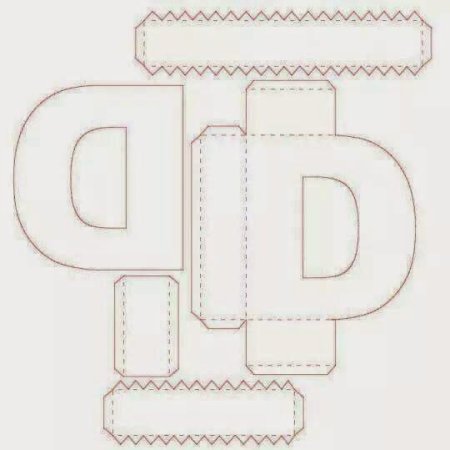 Развертка буквы d