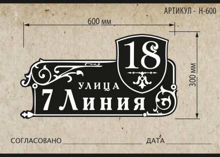Старинные адресные таблички