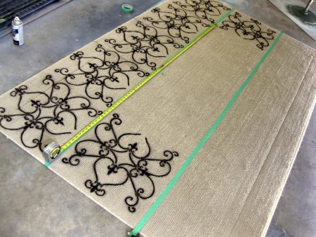 Трафаретные ковры