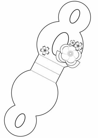 Трафарет 8 для поделки