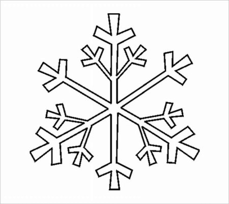 Снежинка шаблон для рисования