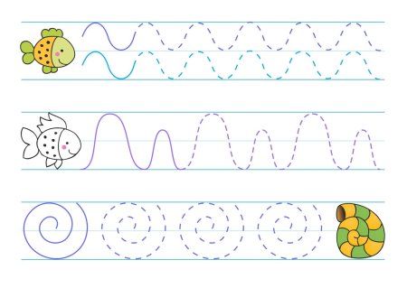 Упражнения по графомоторике для детей 4-5 лет