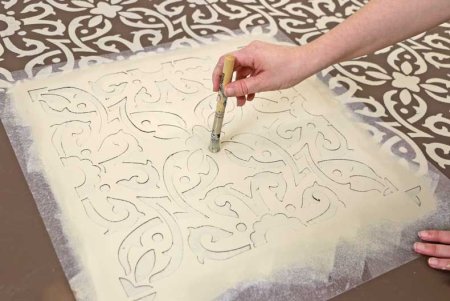 Трафарет для пола под покраску