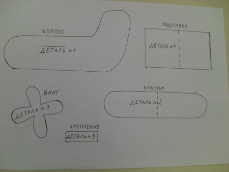 Лекала для самолета из бутылок