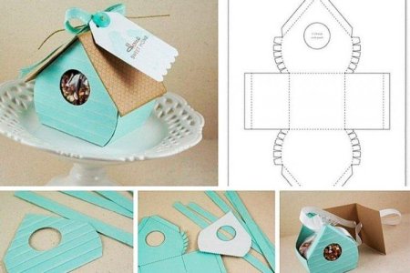 Скворечник из картона шаблон