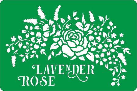 Трафарет клеевой многоразовый Lavender