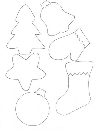 Новогодние игрушки из фетра выкройки