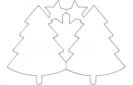 Заготовки для новогодней открытки своими руками