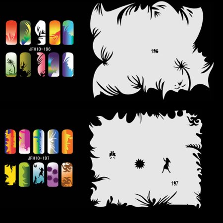 Трафареты для аэрографии , Nail Art