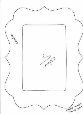 Рамки из фетра выкройки