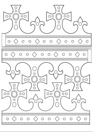 Корона трафарет