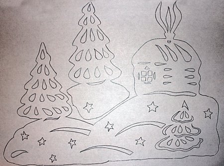 Украшения на окна домики