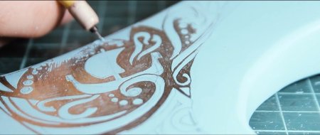 Перенос рисунка на металл для травления с бумаги