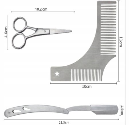 Лекало для стрижки бороды