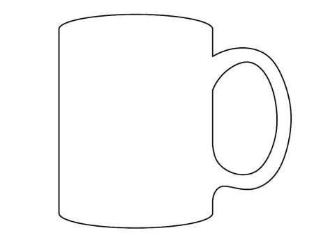Кружка трафарет