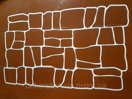 Трафарет для штукатурки под камень