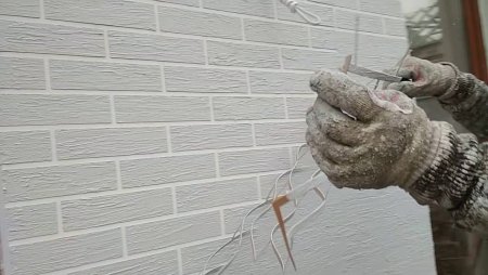 Имитация кирпича штукатуркой