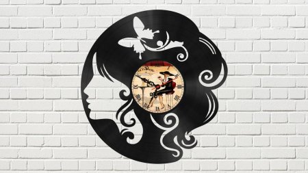 Трафареты для часов из виниловых пластинок