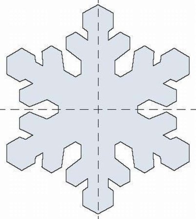 Снежинки лекало