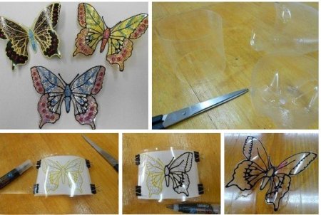 Бабочка из пластиковой бутылки