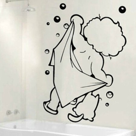 Трафарет для декора стен в ванной комнате своими руками (50 фото)
