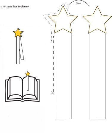 Трафарет закладки для книг
