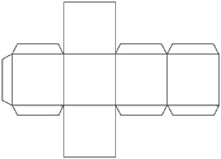 Развертка гексаэдра Куба