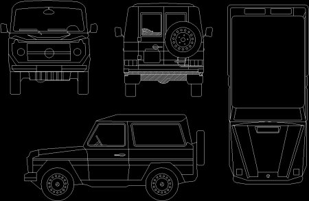Mercedes Benz g65 чертежи