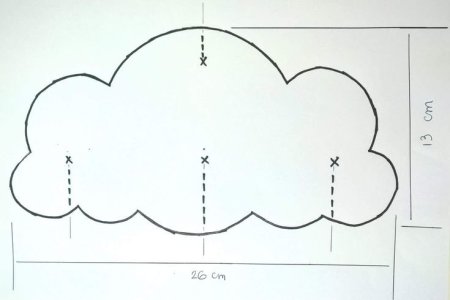 Подушка облако выкройка