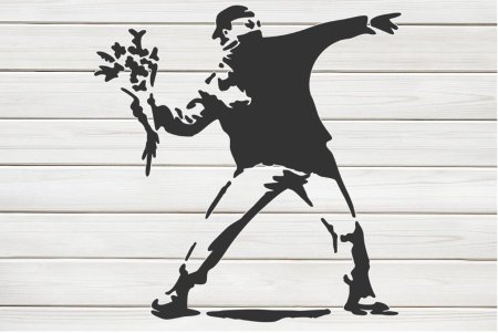 Бэнкси Flower Thrower