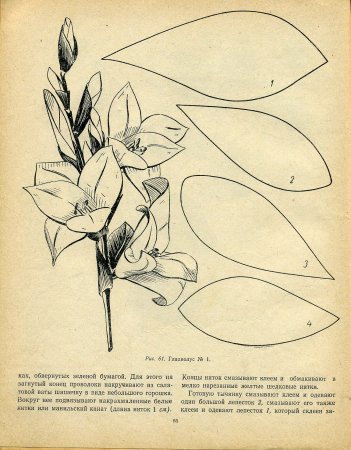 Схема лилии из фоамирана