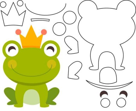 Лягушка из фетра