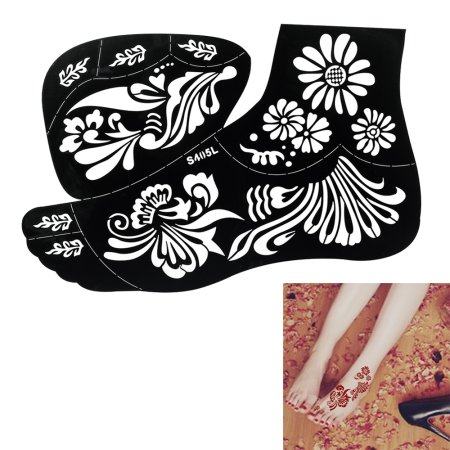 Трафареты для мехенди на ногу